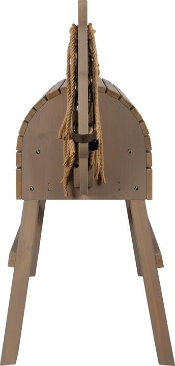 Actual product image small foot Wooden Horse grey
