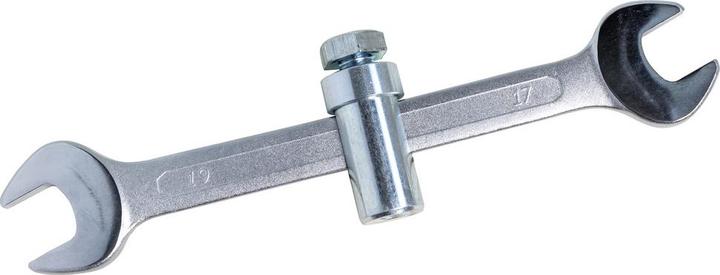 Actual product image Dönges Assembly spanner, chrome-plated, adjustable, 17 x 19 mm