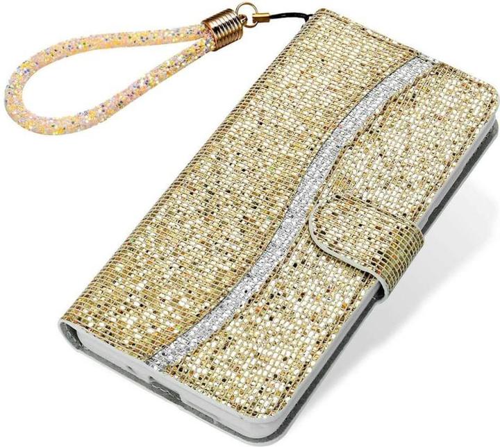 Immagine prodotto Cover-Discount iPhone 14 Pro - Custodia in pelle glitterata oro (Apple iPhone 14 Pro)