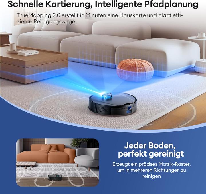 Produktbild Ultenic Staubsauger- und Wischroboter mit LiDAR-Navigation (10000 Pa, Wischtuch)