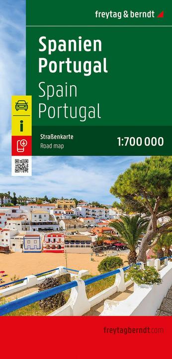 Spanien - Portugal, Strassenkarte 1:700.000, freytag & berndt