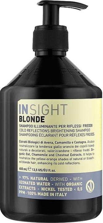 Actual product image Insight Blonde Cold Reflections Shampoo 400ml (Liquid shampoo, 400 ml)