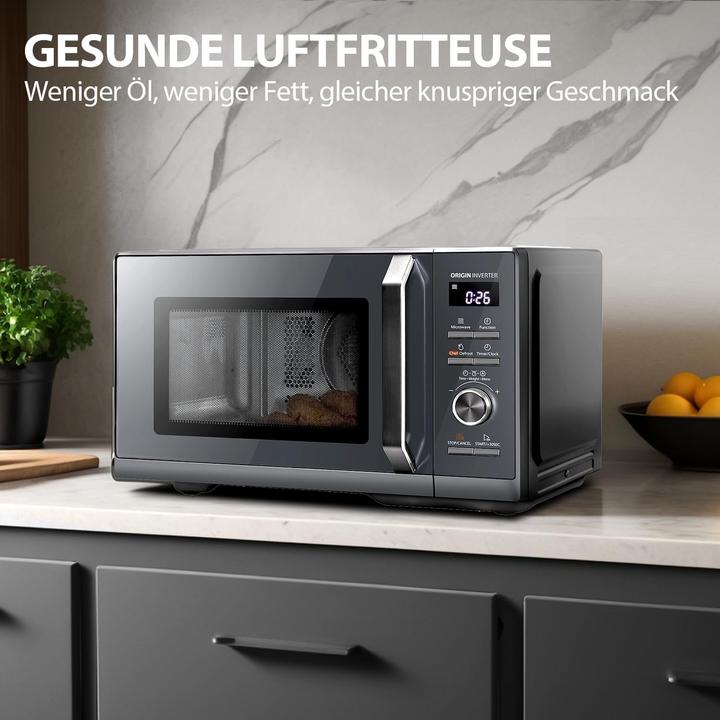 Image du produit Toshiba Micro-ondes combiné 6-en-1 avec friteuse à air, gril, convection, vapeur et programmes automatiques (26 l)