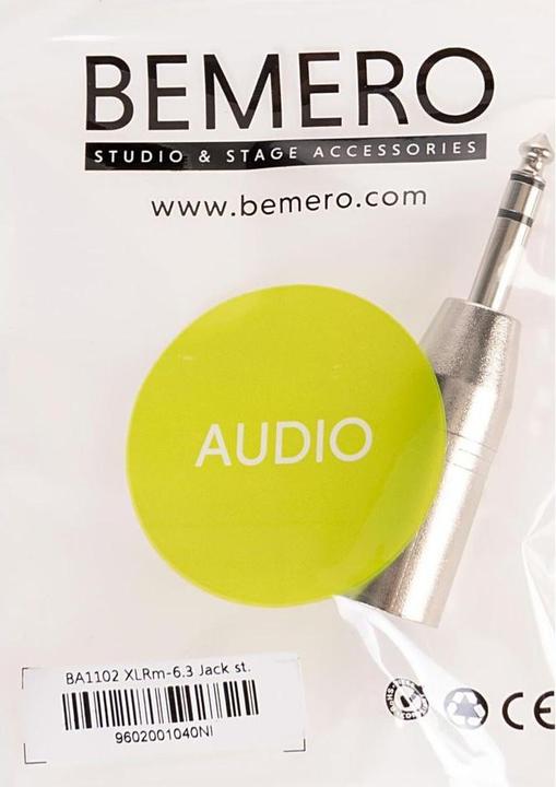 Produktbild Bemero XLR-Klinken Adapter BA1102 (Klinkenadapter)