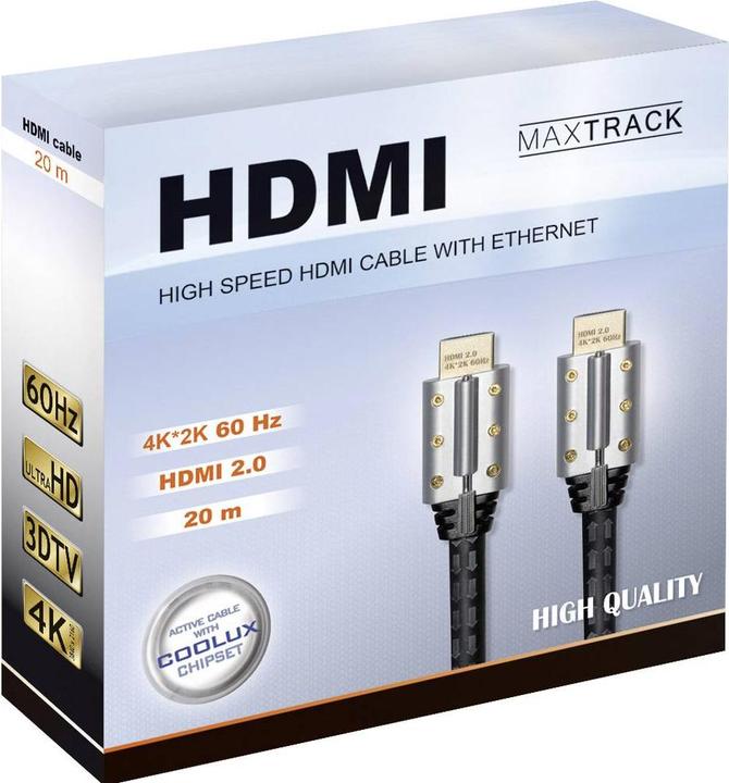 Produktbild Maxtrack HDMI (Typ A) — HDMI (Typ A) (20 m, HDMI, 2.2)