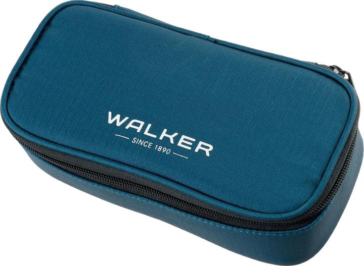 Walker Etui Pencil Box 21 x 10 x 6 cm, Bleu acier