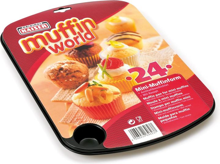 Produktbild Kaiser Inspiration Mini-Muffinform für 24 Muffins 38 x 27cm antihaftbeschichtet (4 cm)