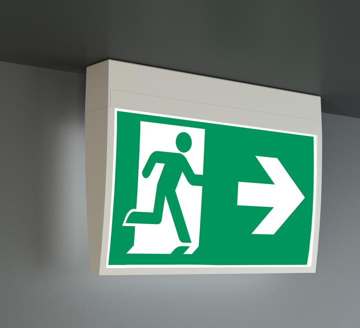 Actual product image Rp-Group LED rescue sign light