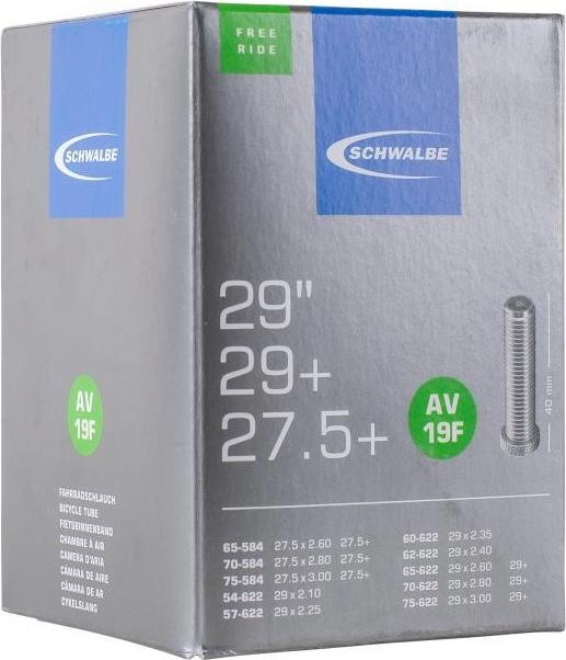 Produktbild Schwalbe Schlauch 27.5"-29" AV19F (Schrader (AV), 27.5", 29", 40 mm)