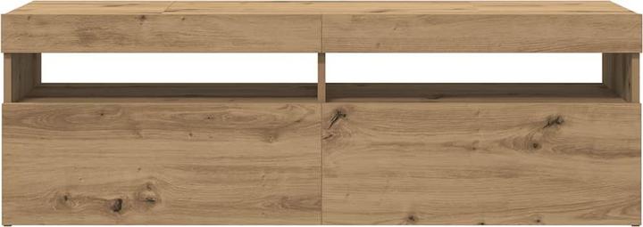 Produktbild VidaXL TV Schrank Lowboard Fernsehschrank Fernsehtisch mit LED Artisan-Eiche (120 x 35 x 40 cm)