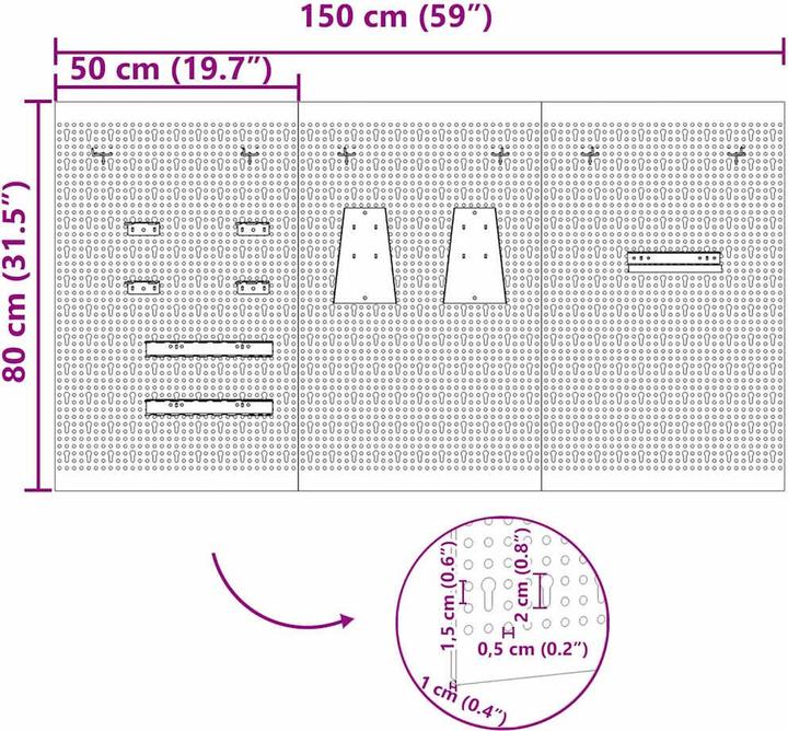 Actual product image vidaXL Werkzeug-Organizer