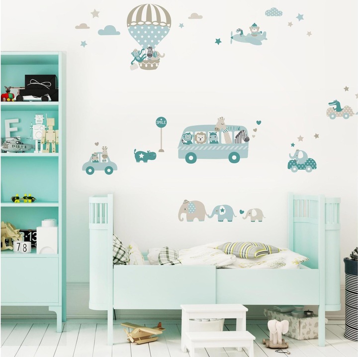 Image du produit Lovely label Tournée de tatouage mural d'animaux (32 x 21 cm)
