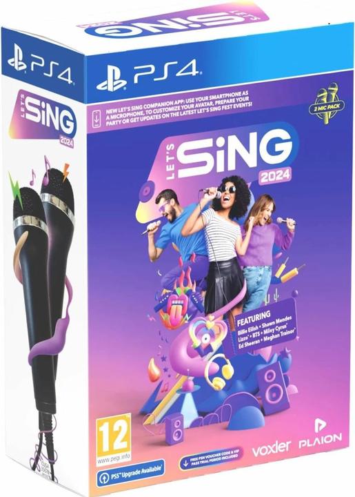 Produktbild Ravenscourt Let's Sing 2024 International Version (+ 2 Mics) (PS4, DE, IT, FR, EN)