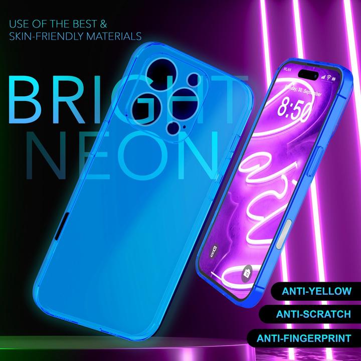 Image du produit Nalia Transparent Transparent Neon Silicone Cover (Apple iPhone 16 Pro Max)