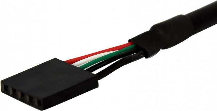 Produktbild StarTech 90cm USB 2.0 Blendenmontage Kabel - USA A auf 5 pin Mainboard Pfostenstecker Buchse - Bu/Bu (0.90 m, USB 2.0)