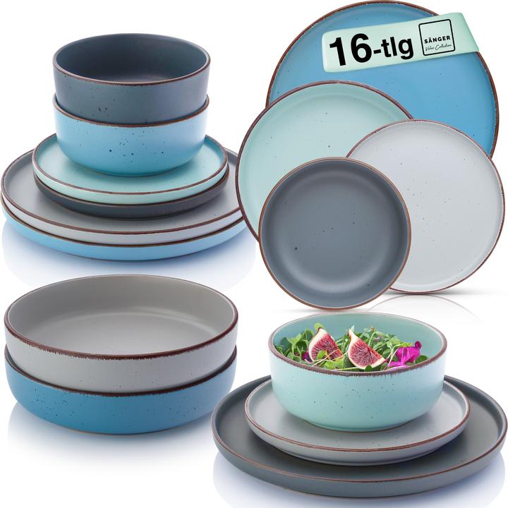 Actual product image Sänger Geschirr Bombay Sky Shades (16 pcs.)