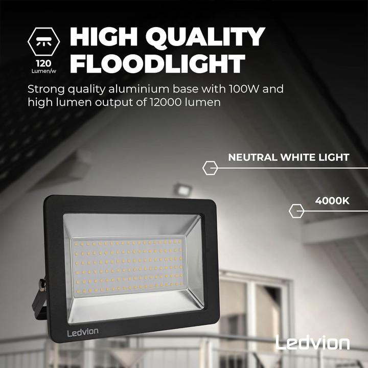 Actual product image Ledvion LED Flutlichtstrahler LV50009 (12000 lm, IP68)
