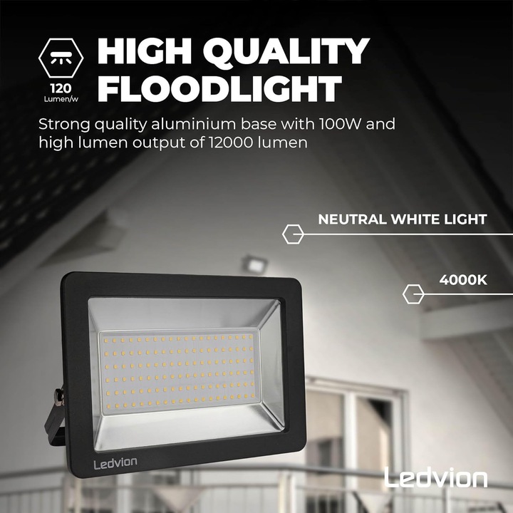 Immagine prodotto Ledvion LED Flutlichtstrahler LV50009 (12000 lm, IP68)