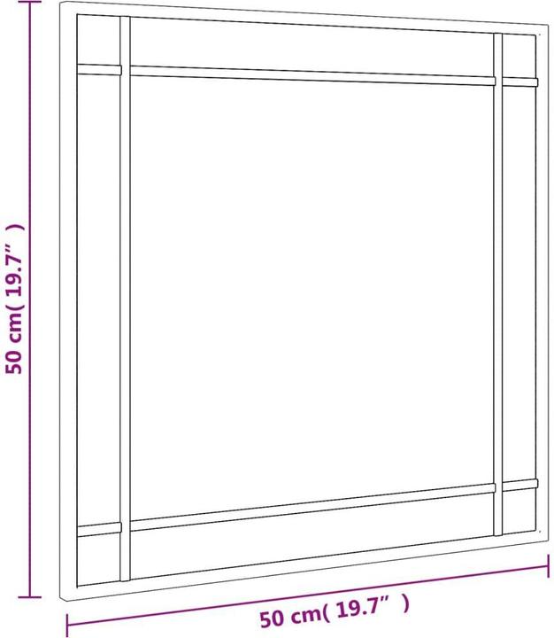 Immagine prodotto vidaXL Wandspiegel (50 x 50 cm)