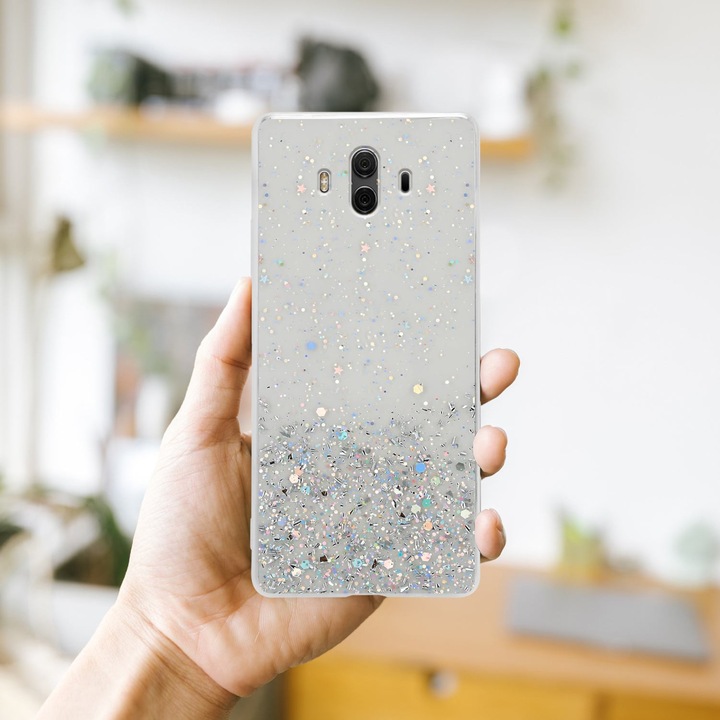 Actual product image Cadorabo TPU cover sparkling glitter (Huawei Nova 2i)