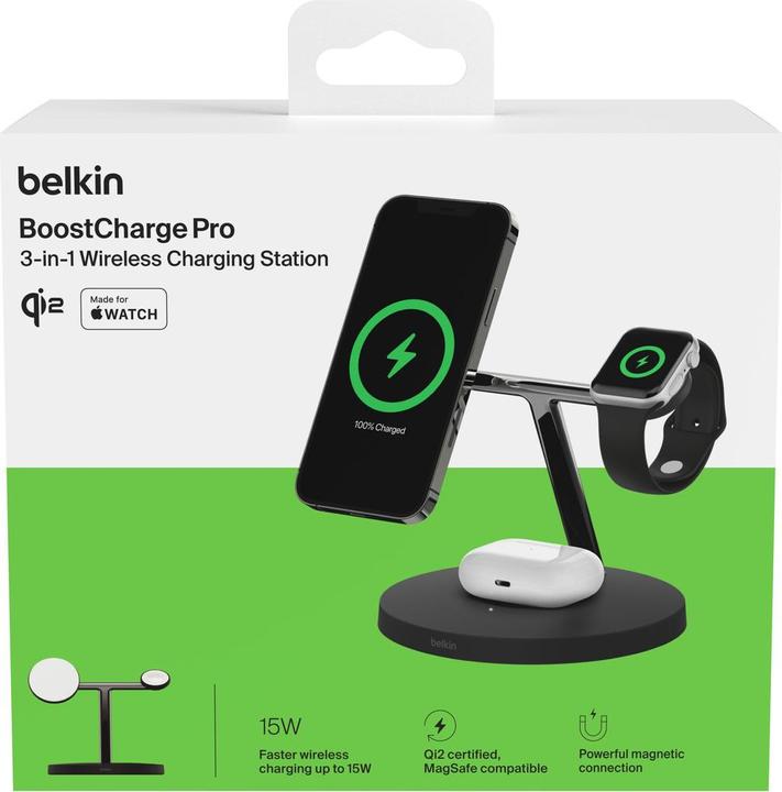 Image du produit Belkin Boost Charge Pro Qi2 3in1 (15 W)