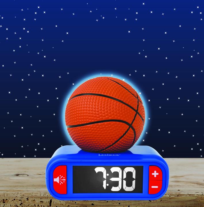 Image du produit Lexibook Horloge d'alarme numérique avec effets sonores et lumineux 3D Basketball Night - (RL800BA)