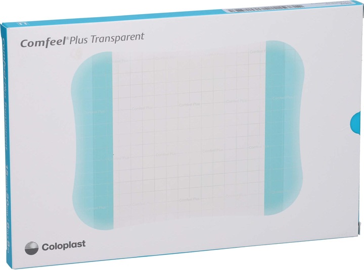 Actual product image Coloplast Comfeel Plus Transparent Hydrocolloid Dressing 15x20cm, 10 pcs VER