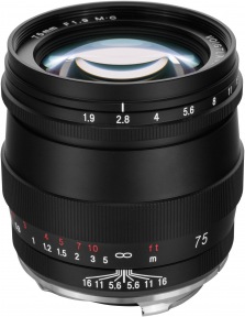 Voigtländer Ultron 75mm f/1.9 MC VM (Leica M, Plein format)