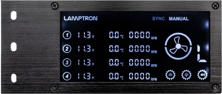 Actual product image Lamptron RW460 Control unit for water cooling systems - black