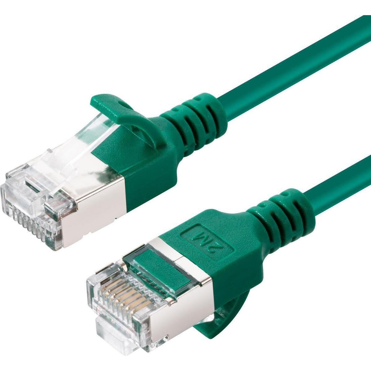 MicroConnect CAT6A U-FTP Slim, LSZH, 0.25m (U/FTP, CAT6a, 0.25 m), Netzwerkkabel