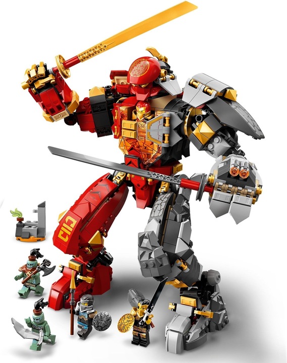 Actual product image LEGO Fire Stone Mech (71720, LEGO Ninjago)