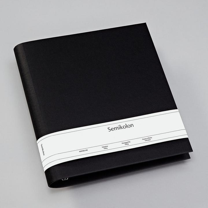 Produktbild Semikolon Ringbuch Fotoordner schwarz (A4, 60 mm)