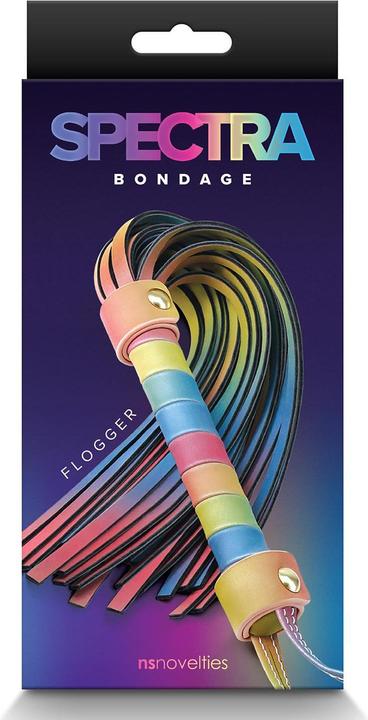 Produktbild NS Novelties Spectra Bondage Flogger - Rainbow
