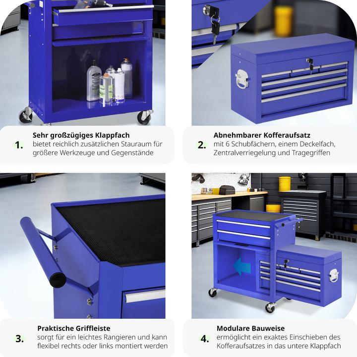 Image du produit tectake Chariot à outils (1 x)