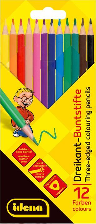 Produktbild Idena Buntstifte holzfrei dreikant 12er (12x)