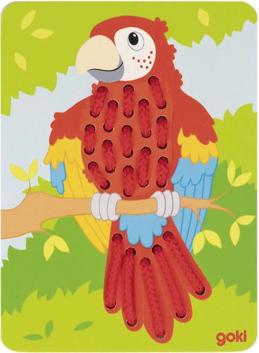 Produktbild Goki Schnürpuzzles aus Holz (3 Teile)