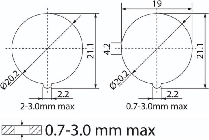Actual product image Velleman R13244br/Led