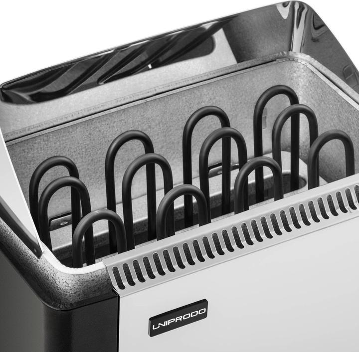 Actual product image Uniprodo Saunaofen Elektro Sauna Ofen Saunaheizung Saunaheizgerät 6 kW 400 V 3 N
