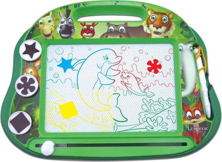 Produktbild Lexibook Tierfamilie Magnetische Multicolor Zeichentafel mit Zubehör A5 Format