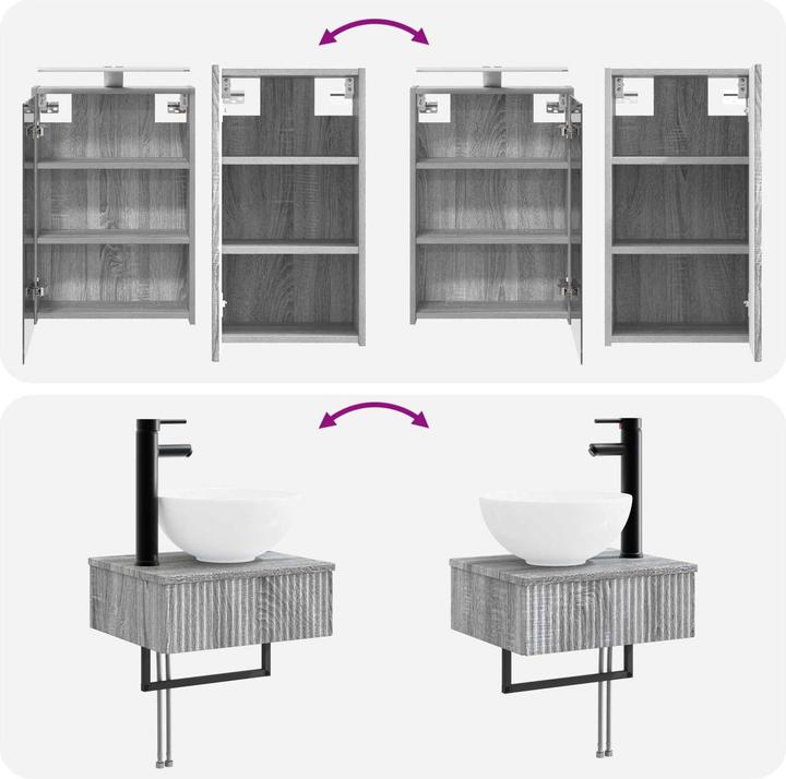 Produktbild vidaXL Badezimmermöbel-Set
