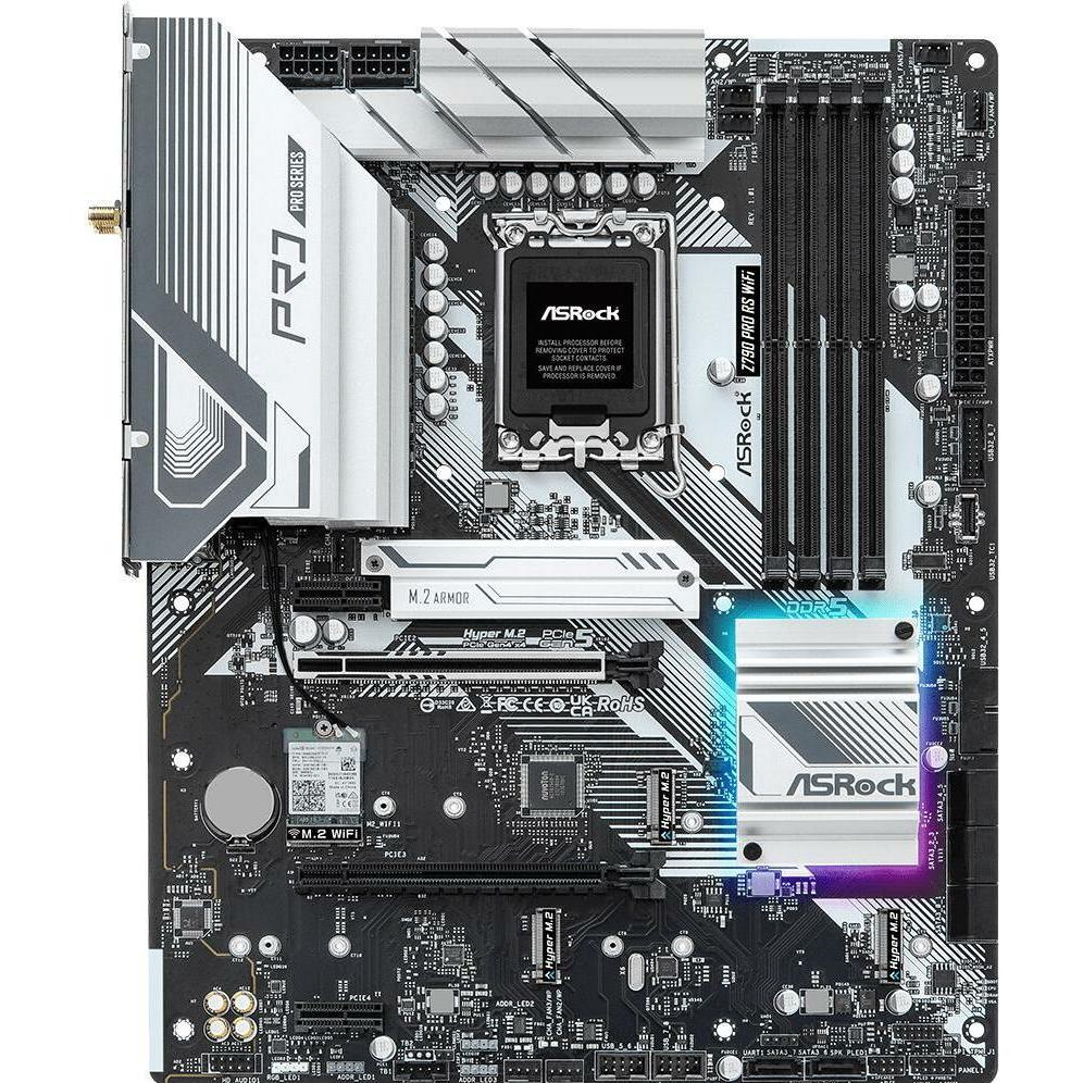 AsRock Z790 PRO RS WiFi (LGA 1700, Intel Z790, ATX), Mainboard