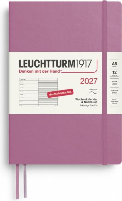 Produktbild Leuchtturm1917 Wochenkalender&NotizbuchMediumA5DustyRose2027 (A5, 1 Woche / 1 Seite)