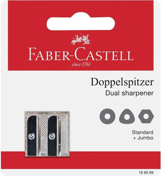 Faber-Castell Metalldoppelspitzer Blisterkarte