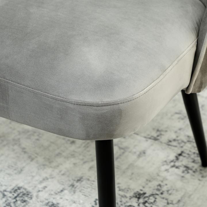 Image du produit Homcom Sofa Polyester, Metall Grau (2 places)