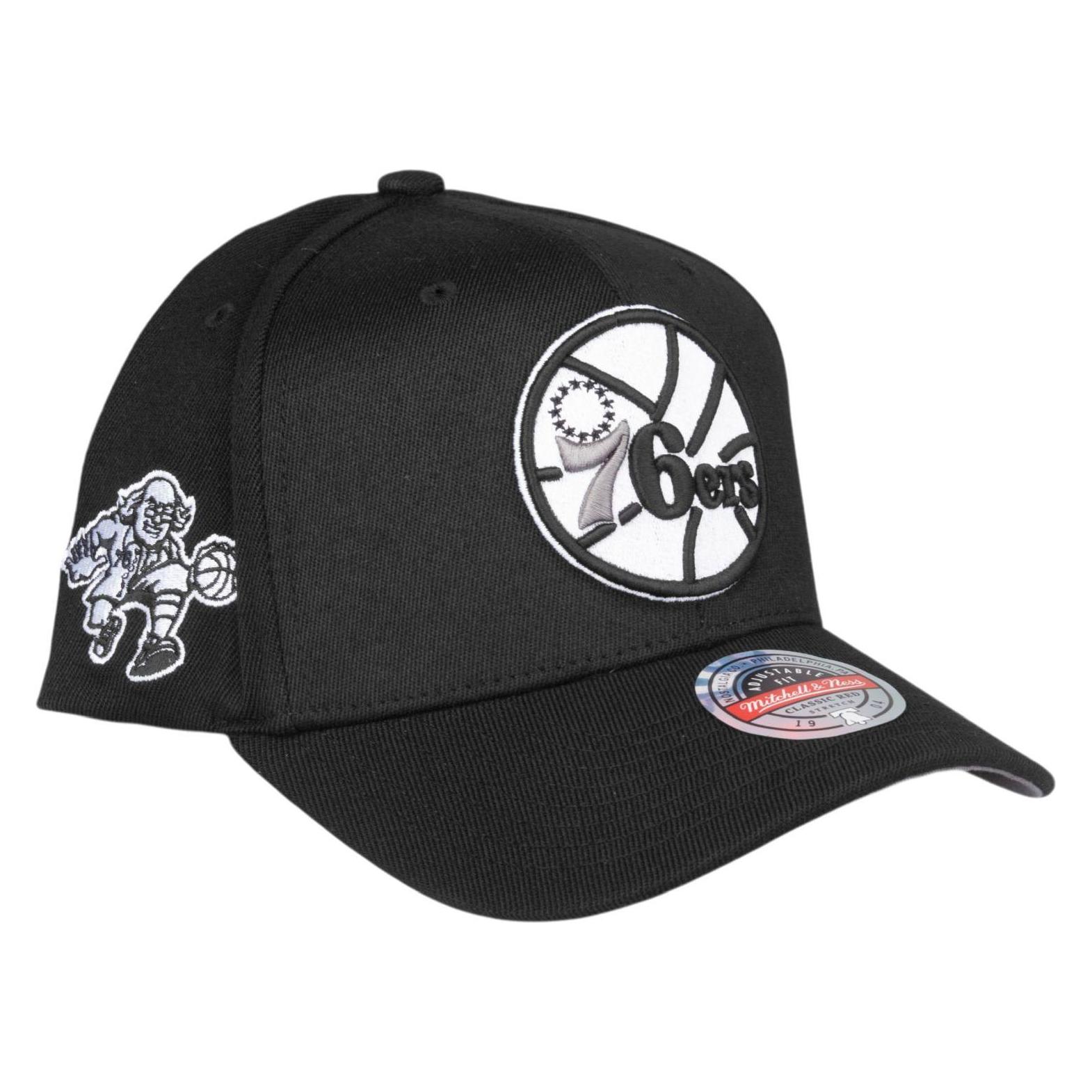 Mitchell & Ness, Herren, Cap, Snapback Stretch Cap Bgw3 Los Angeles Lakers, Schwarz, (One Size)