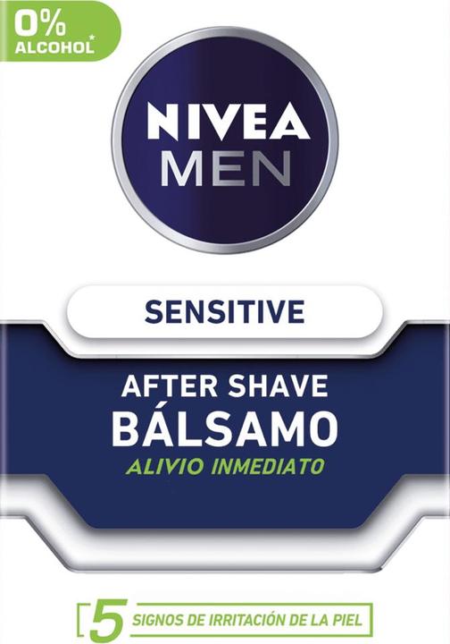Actual product image NIVEA MEN MEN SENSITIVE after shave balm 0% alcohol 100 ml (Aftershave balm, 100 ml)