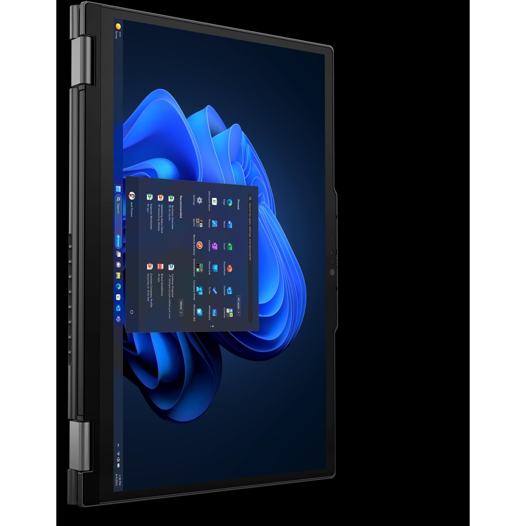 Thumbnail - Lenovo TP X13 2-IN-1 G5 CU7-155U 32GB (13.30", 32 GB, 1000 GB, DE), Notebook, Schwarz