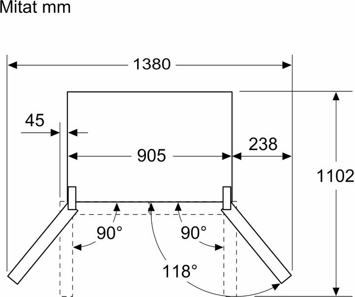 Actual product image Bosch Hausgeräte KFN96VPEA (605 l)