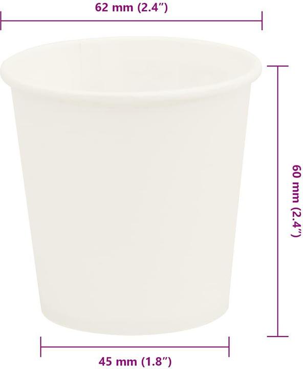 Image du produit vidaXL Pappbecher (1000x)