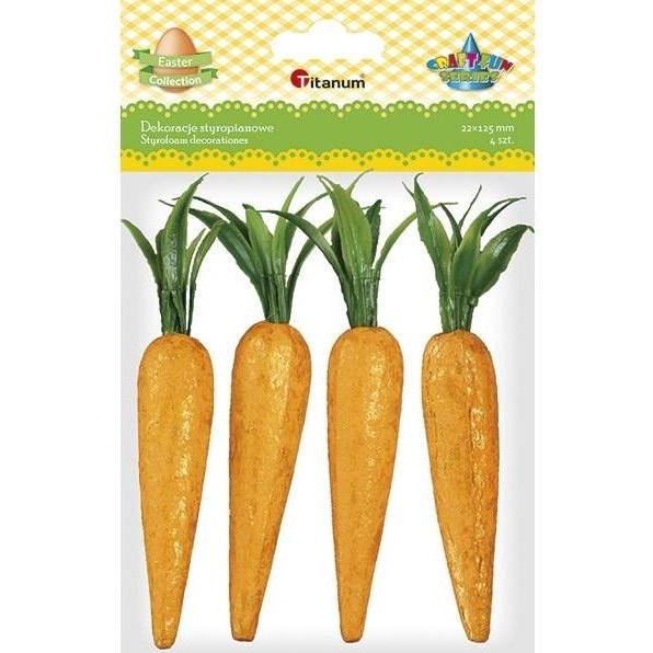 Titanum Styropor-Karotten 22x125mm 4 Stk